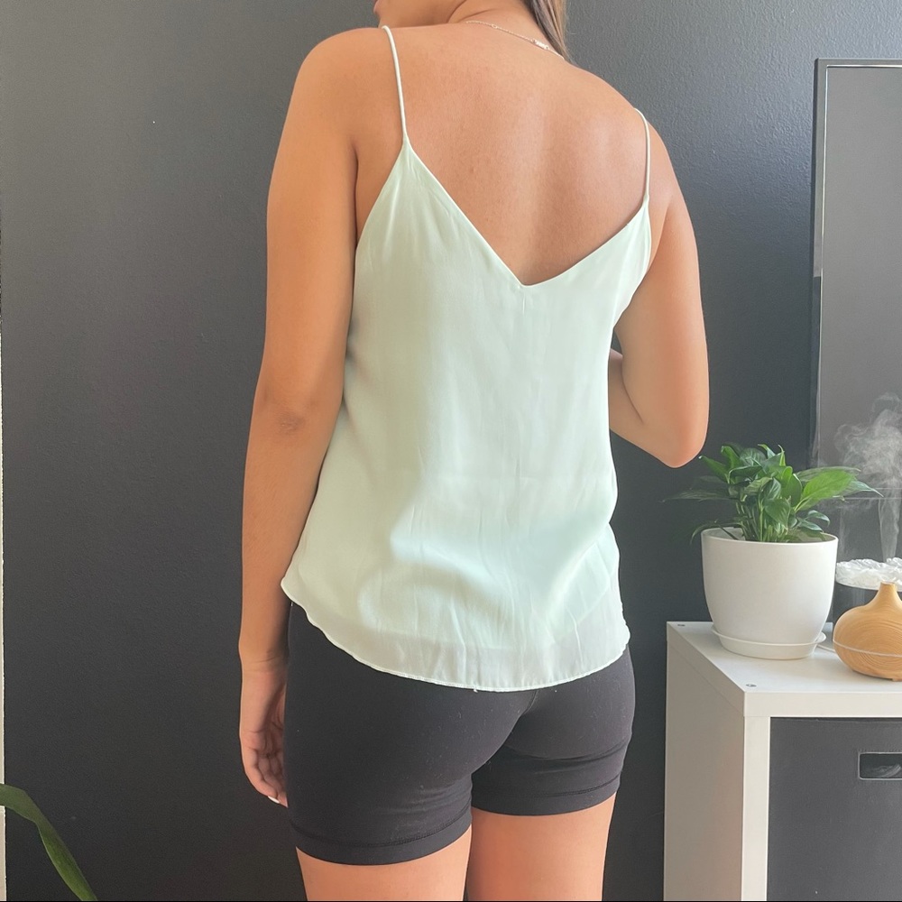 Mint colored tank top blouse